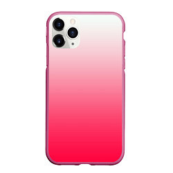 Чехол iPhone 11 Pro матовый Розовый градиент, цвет: 3D-малиновый