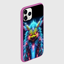 Чехол iPhone 11 Pro матовый Terrible Pikachu - nightmare, цвет: 3D-фиолетовый — фото 2
