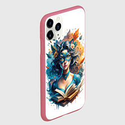 Чехол iPhone 11 Pro матовый Героиня своих историй, цвет: 3D-малиновый — фото 2