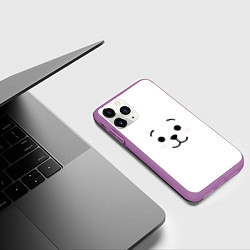 Чехол iPhone 11 Pro матовый BT21 RJ, цвет: 3D-фиолетовый — фото 2