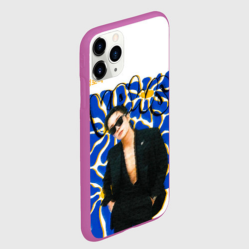 Чехол iPhone 11 Pro матовый Хося BTS / 3D-Фиолетовый – фото 2