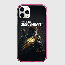 Чехол iPhone 11 Pro матовый The First Descendant, цвет: 3D-малиновый