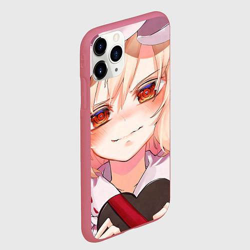 Чехол iPhone 11 Pro матовый Touhou Project Фландр Скарлет с подарком в форме с / 3D-Малиновый – фото 2