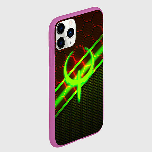 Чехол iPhone 11 Pro матовый Квейк броня палача / 3D-Фиолетовый – фото 2