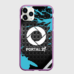 Чехол iPhone 11 Pro матовый Portal game краски, цвет: 3D-фиолетовый