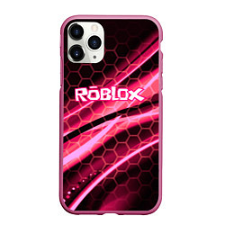 Чехол iPhone 11 Pro матовый Roblox броня розовый, цвет: 3D-малиновый