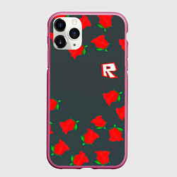 Чехол iPhone 11 Pro матовый Roblox rose, цвет: 3D-малиновый