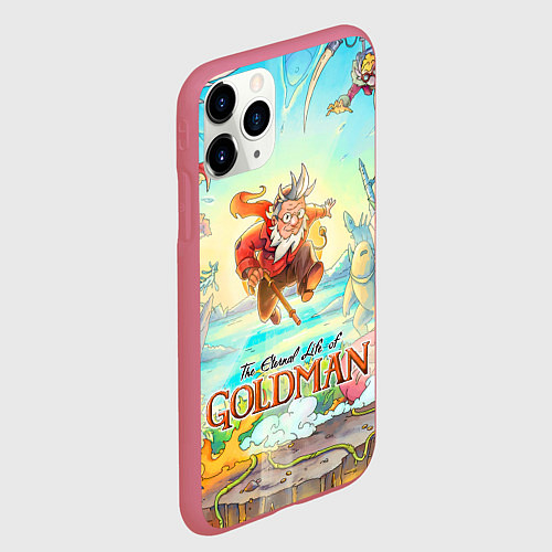 Чехол iPhone 11 Pro матовый Герои The eternal life of goldman / 3D-Малиновый – фото 2