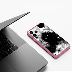 Чехол iPhone 11 Pro матовый Призрак застигнутый врасплох - нейроарт, цвет: 3D-малиновый — фото 2