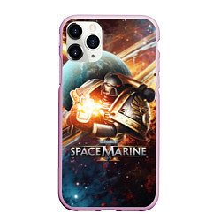 Чехол iPhone 11 Pro матовый Warhammer 40000 space marine 2, цвет: 3D-розовый