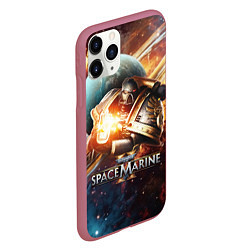 Чехол iPhone 11 Pro матовый Warhammer 40000 space marine 2, цвет: 3D-малиновый — фото 2