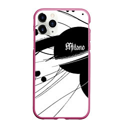 Чехол iPhone 11 Pro матовый Milano - fashion abstraction, цвет: 3D-малиновый