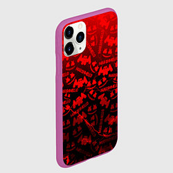 Чехол iPhone 11 Pro матовый Marshmello storm, цвет: 3D-фиолетовый — фото 2
