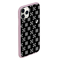 Чехол iPhone 11 Pro матовый BMW pattern, цвет: 3D-розовый — фото 2