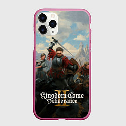 Чехол iPhone 11 Pro матовый Битва Kingdom come deliverence 2, цвет: 3D-малиновый