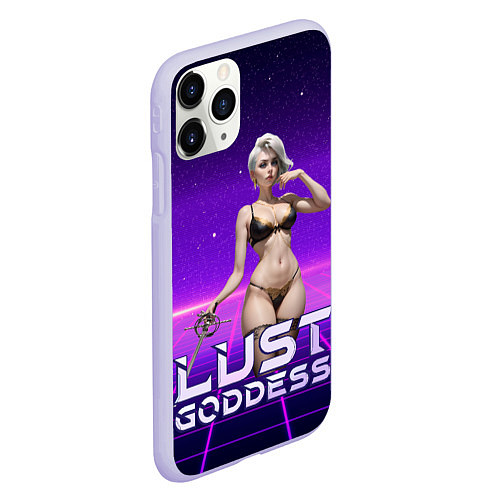 Чехол iPhone 11 Pro матовый Lust Goddess sexy Lorraine / 3D-Светло-сиреневый – фото 2