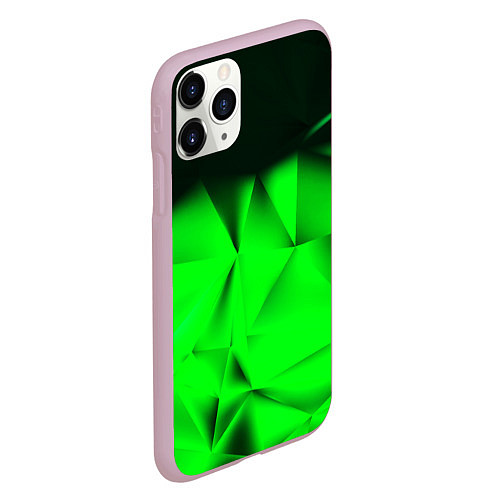 Чехол iPhone 11 Pro матовый Кислотная абстракция кубы / 3D-Розовый – фото 2