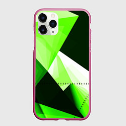 Чехол iPhone 11 Pro матовый Кислотная геометрия, цвет: 3D-малиновый