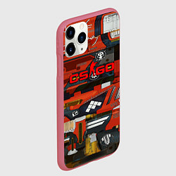 Чехол iPhone 11 Pro матовый Counter strike bloodsport, цвет: 3D-малиновый — фото 2