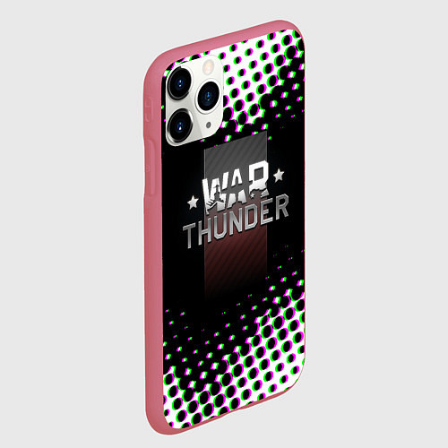 Чехол iPhone 11 Pro матовый Вартандер онлайн текстура / 3D-Малиновый – фото 2