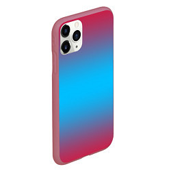 Чехол iPhone 11 Pro матовый Neon gradeinet, цвет: 3D-малиновый — фото 2