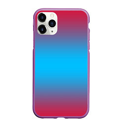 Чехол iPhone 11 Pro матовый Neon gradeinet, цвет: 3D-фиолетовый