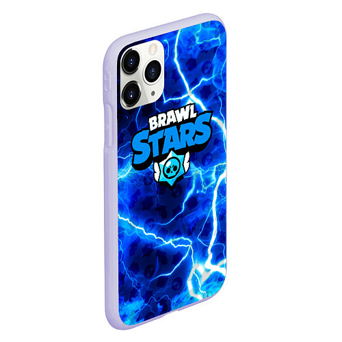 Чехол iPhone 11 Pro матовый Brawl stars storm / 3D-Светло-сиреневый – фото 2