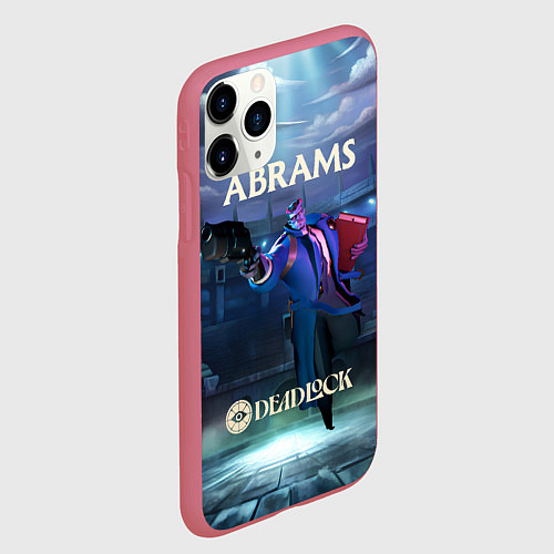 Чехол iPhone 11 Pro матовый Deadlock Abrams / 3D-Малиновый – фото 2