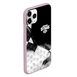 Чехол iPhone 11 Pro матовый Brawl stars pattern black, цвет: 3D-розовый — фото 2