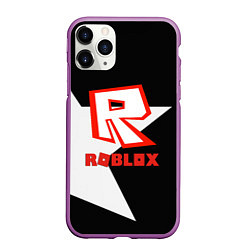 Чехол iPhone 11 Pro матовый Roblox star, цвет: 3D-фиолетовый