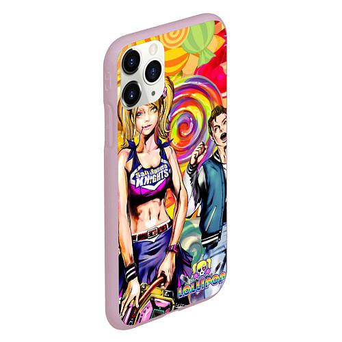 Чехол iPhone 11 Pro матовый Lollipop / 3D-Розовый – фото 2