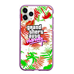 Чехол iPhone 11 Pro матовый GTA tropicano steel, цвет: 3D-фиолетовый