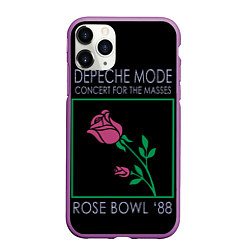 Чехол iPhone 11 Pro матовый Depeche Mode - Rose Bowl, цвет: 3D-фиолетовый