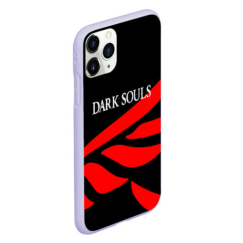 Чехол iPhone 11 Pro матовый Dark souls game wings / 3D-Светло-сиреневый – фото 2