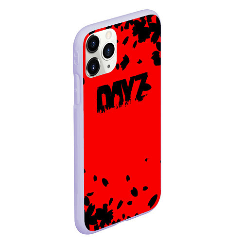 Чехол iPhone 11 Pro матовый Dayz лепестки / 3D-Светло-сиреневый – фото 2