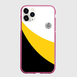 Чехол iPhone 11 Pro матовый Сокрушу пред ним врагов его малый черный КЦК Никол, цвет: 3D-малиновый