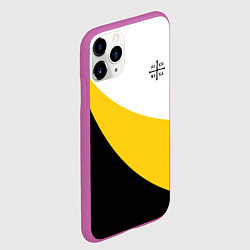 Чехол iPhone 11 Pro матовый Сокрушу пред ним врагов его малая черная Ника Нико, цвет: 3D-фиолетовый — фото 2