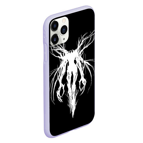 Чехол iPhone 11 Pro матовый Dark gothic angel / 3D-Светло-сиреневый – фото 2