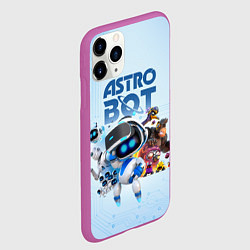 Чехол iPhone 11 Pro матовый Astro Bot - Game, цвет: 3D-фиолетовый — фото 2