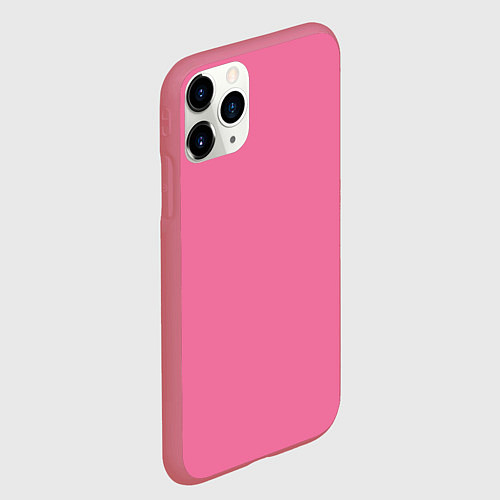 Чехол iPhone 11 Pro матовый Эмоция стыда - розовый / 3D-Малиновый – фото 2