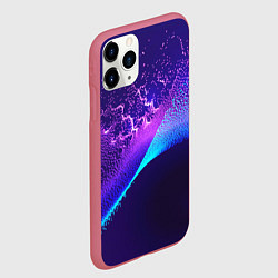 Чехол iPhone 11 Pro матовый Неоновые краски всплеск, цвет: 3D-малиновый — фото 2