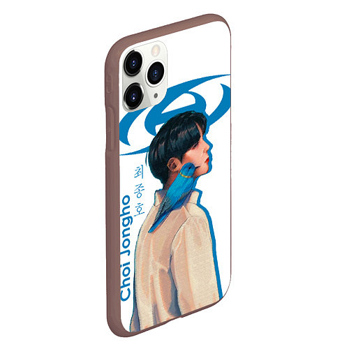 Чехол iPhone 11 Pro матовый Ateez Choi Jongho / 3D-Коричневый – фото 2