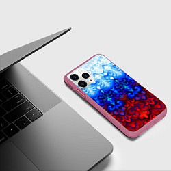 Чехол iPhone 11 Pro матовый Душа моя Россия 1, цвет: 3D-малиновый — фото 2
