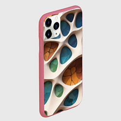 Чехол iPhone 11 Pro матовый Вдохновлено Антонио Гауди, цвет: 3D-малиновый — фото 2