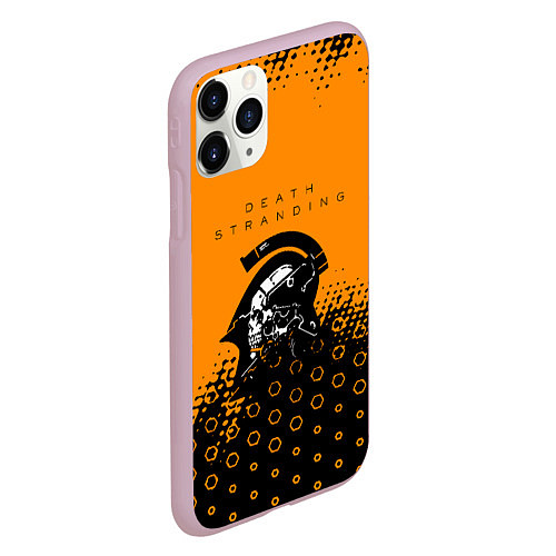 Чехол iPhone 11 Pro матовый Death Stranding game studio / 3D-Розовый – фото 2