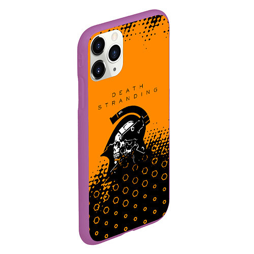 Чехол iPhone 11 Pro матовый Death Stranding game studio / 3D-Фиолетовый – фото 2