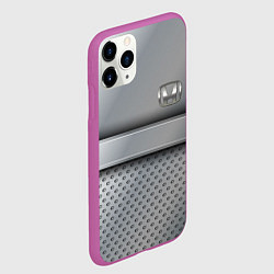 Чехол iPhone 11 Pro матовый Honda metal, цвет: 3D-фиолетовый — фото 2