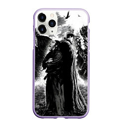 Чехол iPhone 11 Pro матовый Musashi Miyamoto And Berserk, цвет: 3D-светло-сиреневый