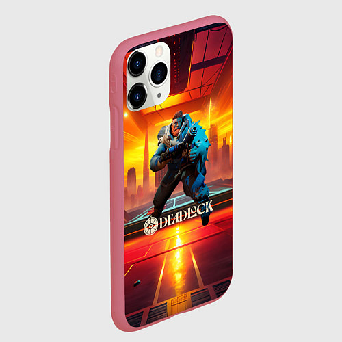 Чехол iPhone 11 Pro матовый Deadlock Kelvin / 3D-Малиновый – фото 2