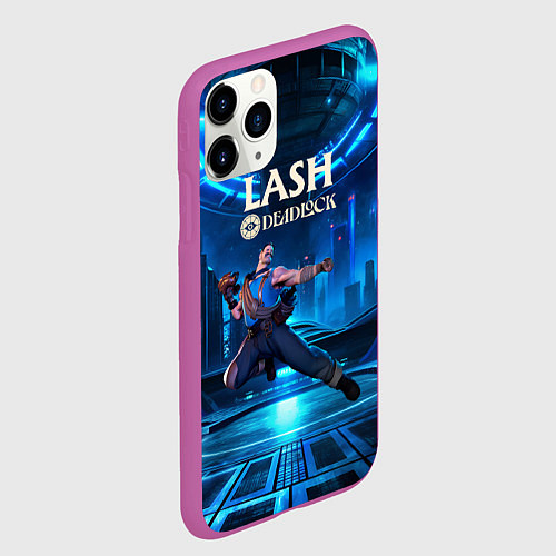 Чехол iPhone 11 Pro матовый Lash Deadlock / 3D-Фиолетовый – фото 2